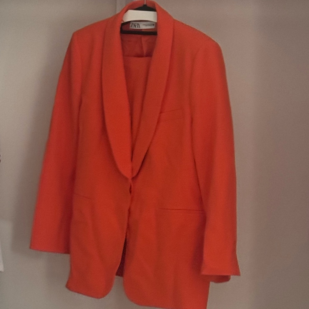 Orange Blazer and matching pants